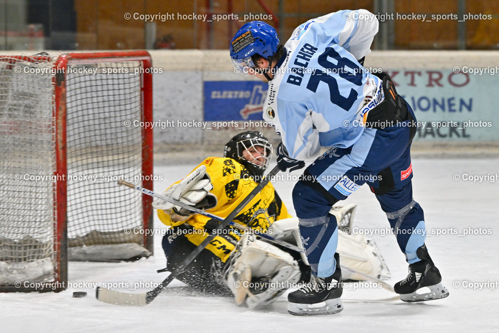 EC Spittal Hornets vs. ESC Steindorf 7.12.2022 | #28 Bacher Stefan, #1 Zauchner Rene