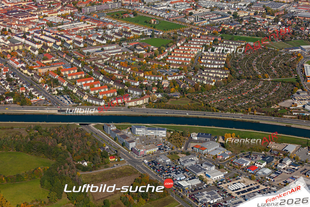 aktuelles Luftbild von Weikershof-gewerbegebiet   - Luftaufnahme wurde 2019 von https://frankenair.de mittels Flugzeug (keine Drohne) erstellt.