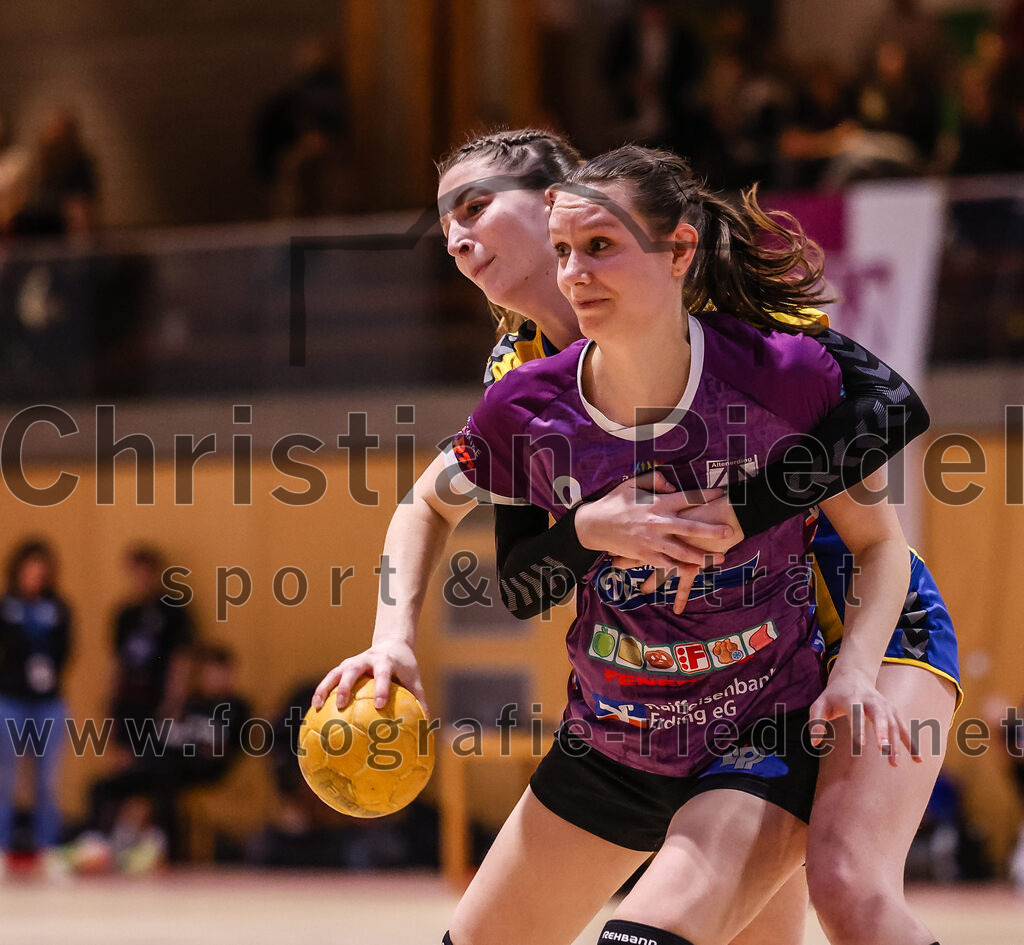 2025-02-15_068_SpVgg_Altenerding_gegen_MTV_Pfaffenhofen | Erding, Deutschland, 15.02.2025:Handball, Bezirksoberliga Frauen Altbayern 2024 / 2024, 14. Spieltag, SpVgg Altenerding gegen MTV Pfaffenhofen, Endergebnis: 27:23Julia Kranich (SpVgg Altenerding, #9)Foto: Christian Riedel / fotografie-riedel.net