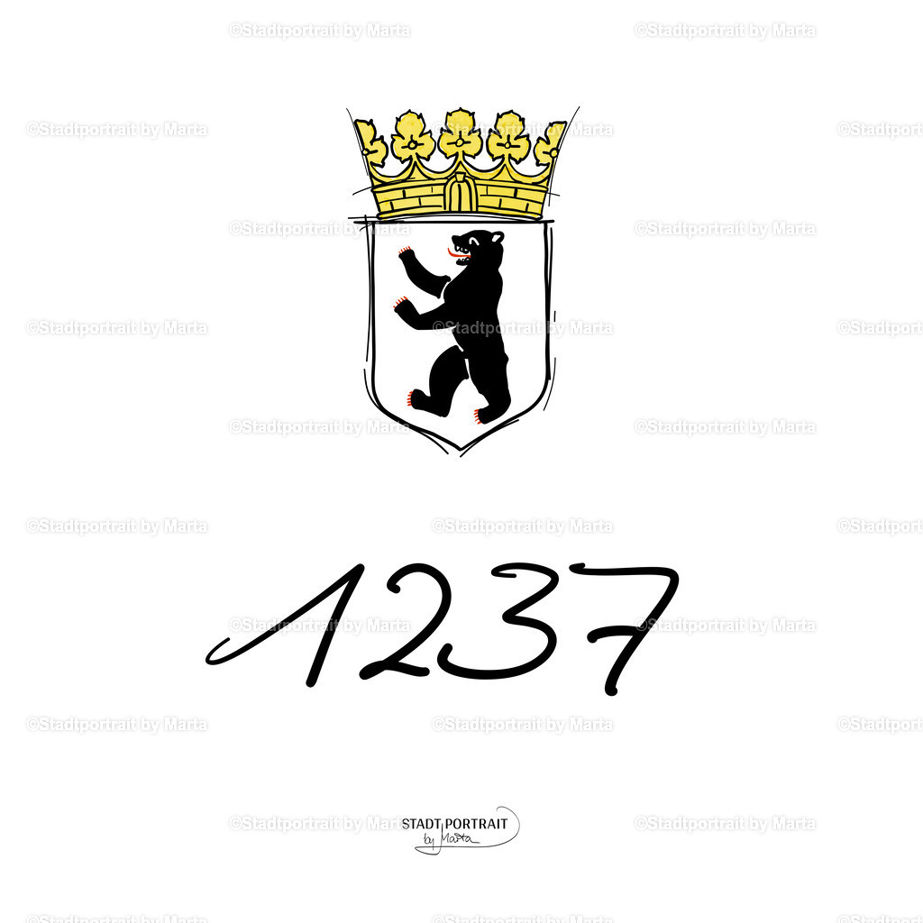 Berlin 1237 – Berliner Wappen & Gründungsjahr | Stadtportrait by Marta