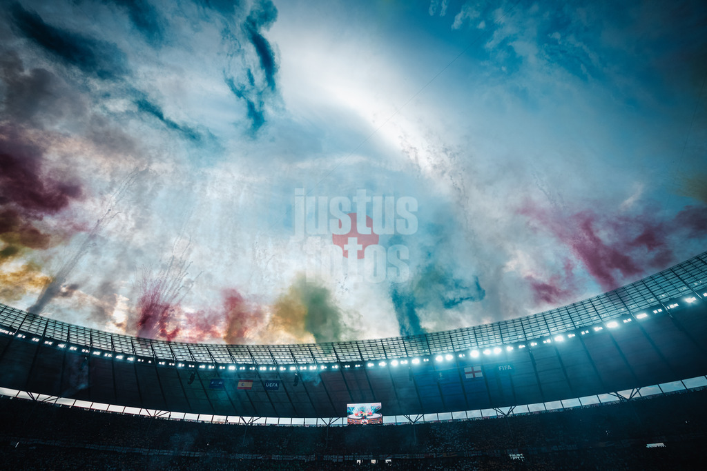 Fußball | Herren | UEFA-Fußball-Europameisterschaft 2024 | Finale | Spanien vs. England | 14.07.2024 | Feuerwerk bei der Eröffnungsshow