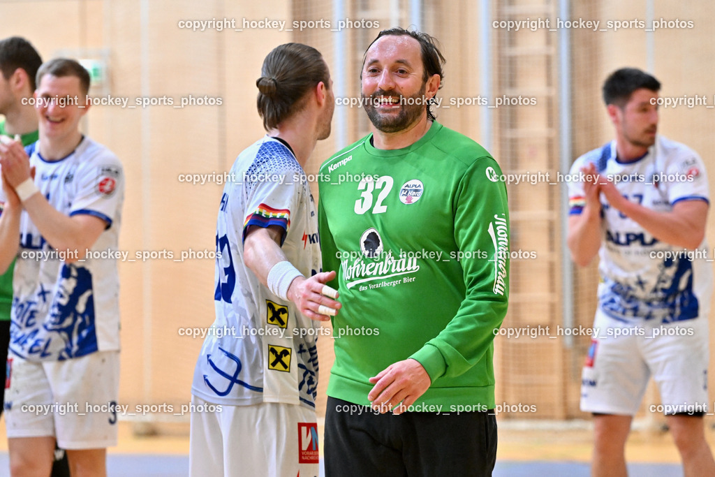 SC Ferlach vs. ALPLA HC Hard | #32 DOKNIC Golub SC Hard, SC Ferlach vs. ALPLA HC Hard, SC Ferlach vs. ALPLA HC Hard am 05.04.2025 in Ferlach (Ballspielhalle Ferlach), Austria, (Photo by Bernd Stefan)