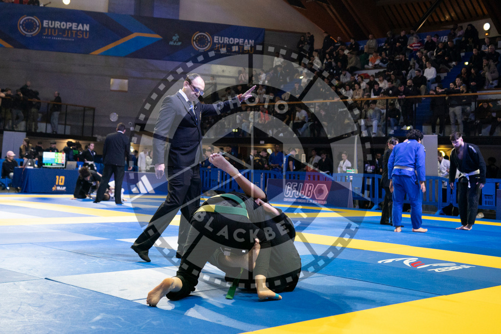 20240119PBB1302 | Fighters compete during the IBJJF European Championship in Paris, France, on January 19, 2024.
