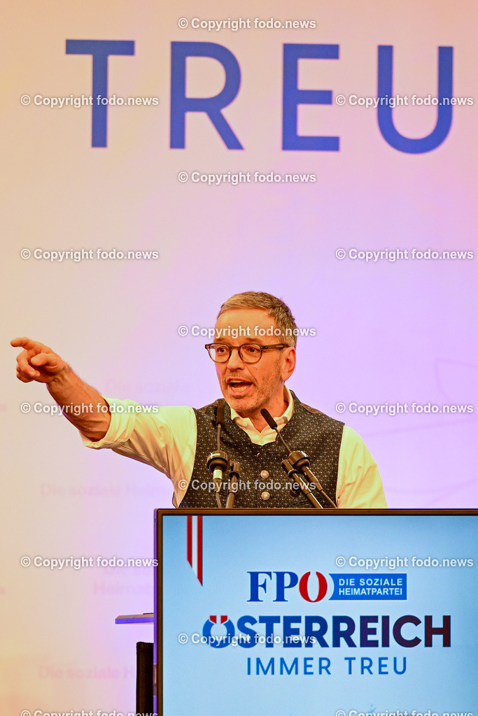 Urfahraner Jahrmarkt_ 1.Mai Kundgebung FPOE_ 01.05.2025-158 | 01.05.2025, Urfahraner Jahrmarkt, AUT, 1.Mai Kundgebung FPOE, im Bild Herbert Kickl (FP, Bundesparteiobmann)