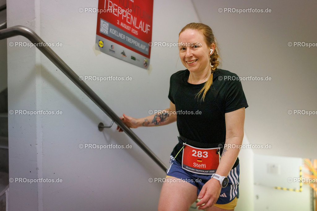 KölnTurm Treppenlauf; Köln, 03.08.2025 | Impressionen vom KölnTurm Treppenlauf am 03.08.2025 in Köln (Nordrhein-Westfalen). 