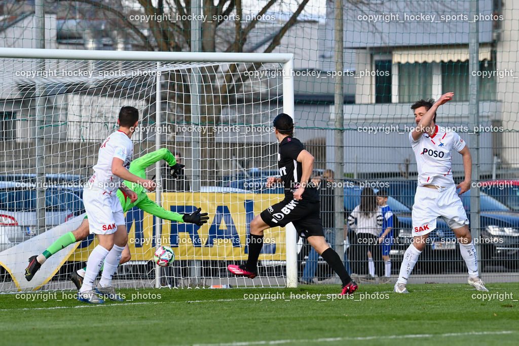 SAK vs. LASK Amateure 6.4.2023 | #21 Kristijan Kondic, #7 Darjan Aleksic, #9 Marco Siverio Toro, #17 Patrick Lausegger, Tor LASK Amateure