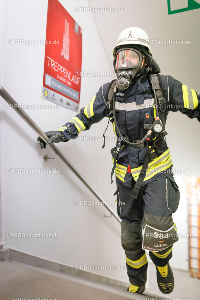 KölnTurm Treppenlauf; Köln, 03.08.2025 | Impressionen vom KölnTurm Treppenlauf am 03.08.2025 in Köln (Nordrhein-Westfalen). 