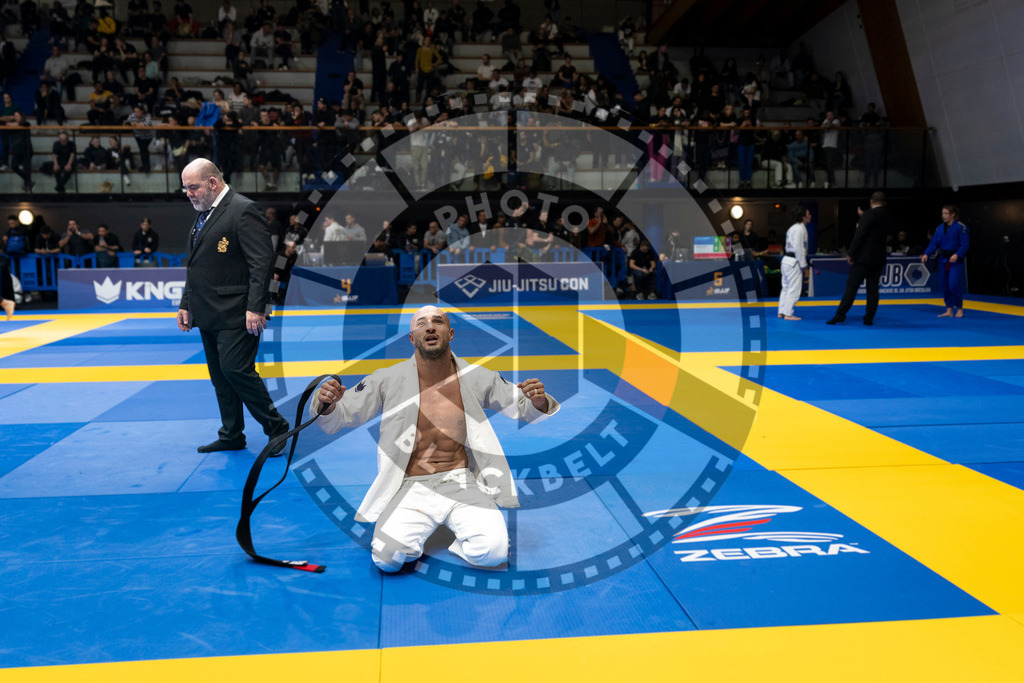 20240123PBB03432 | Fighters compete during the second day of the IBJJF European Championship in Paris, France, on January 23, 2024.