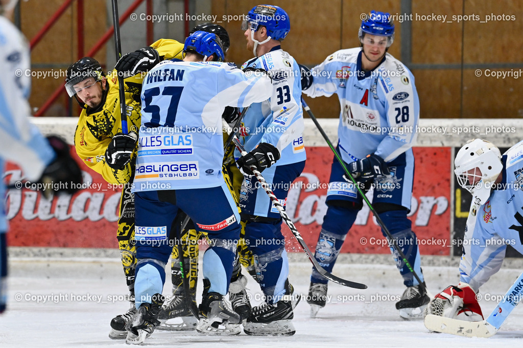 EC Spittal Hornets vs. ESC Steindorf 7.12.2022 | #26 Wilblinger Lucas, #57 Wilfan Franz, #33 Wiedergut Andreas