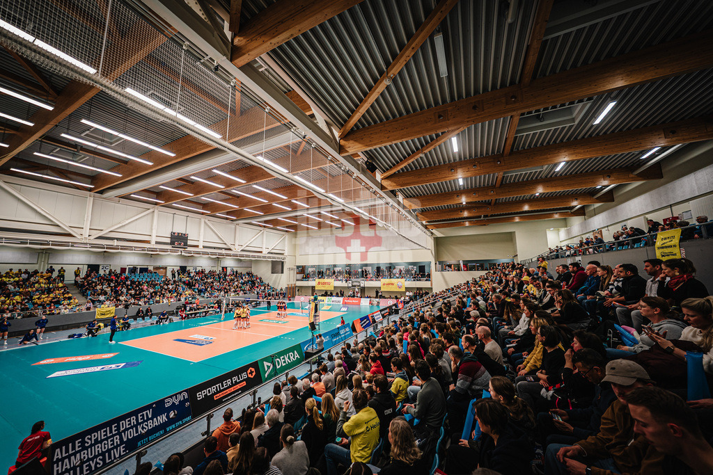 Volleyball | Frauen | Saison 2025/2026 | Volleyball Bundesliga | ETV Hamburger Volksbank Volleys vs. SSC Palmberg Schwerin | 17.01.2026 | Die volle CU Arena mit über 1400 Zuschauern