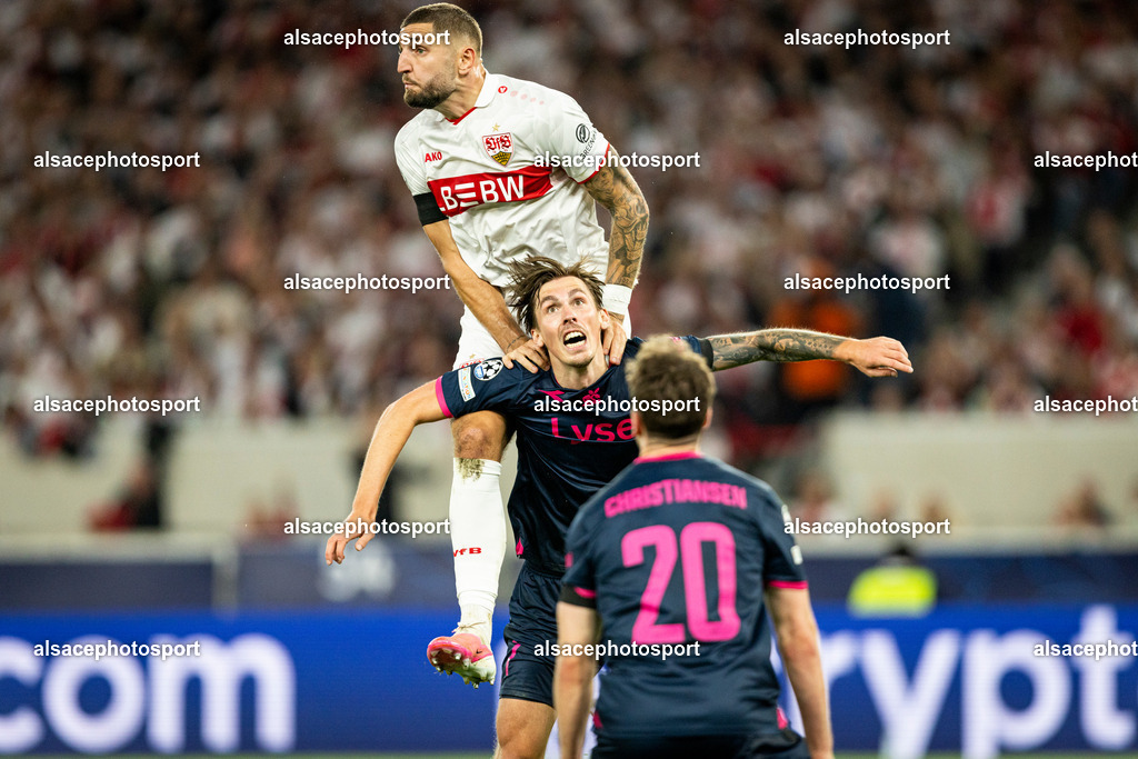 9L6A4511 | Jeff Chabot during the champions league game between Stuttgart and Viking at Arena Stuttgart on September 9, 2026 in Dortmund, Germany. - Realisiert mit Pictrs.com