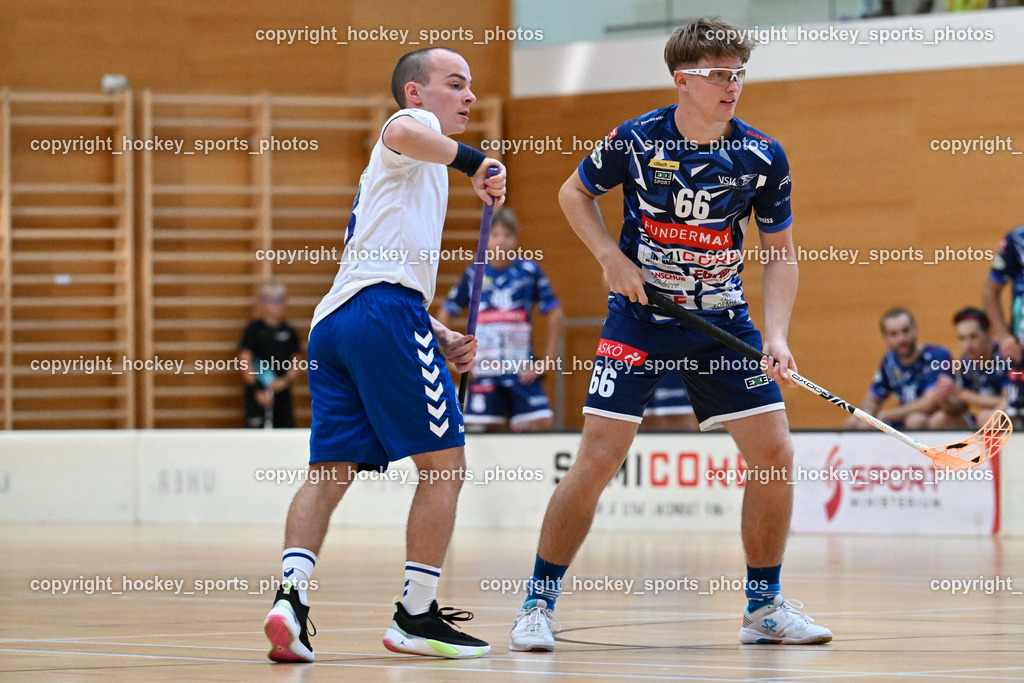 VSV Unihockey vs. Dunai Krokodilok 9.9.2023 | #3 Donat Kiss, #66 Jakob Rainer