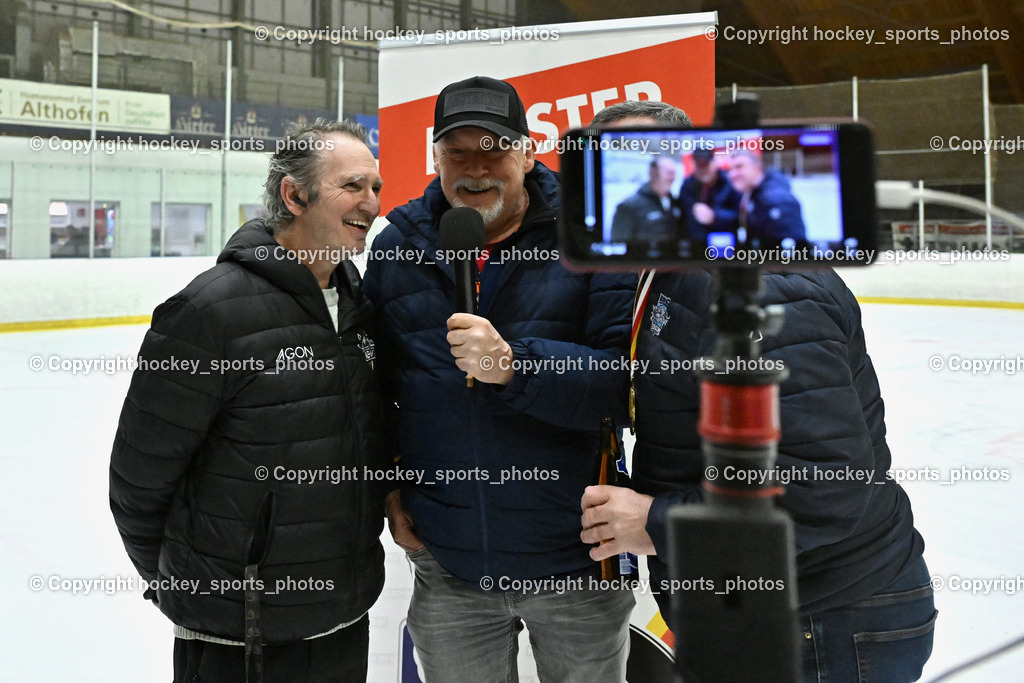 ESC Sparkasse Steindorf Meister 2025/26 | Ernst Krawgner Sport Fan, Rüdiger Wratschnig Sport Fan Moderator, ESC Sparkasse Steindorf Meister 2025/26, ESC Sparkasse Steindorf Meister 2025/26 am 08.03.2026 in Althofen (Stadthalle Althofen), Austria, (Photo by Bernd Stefan)