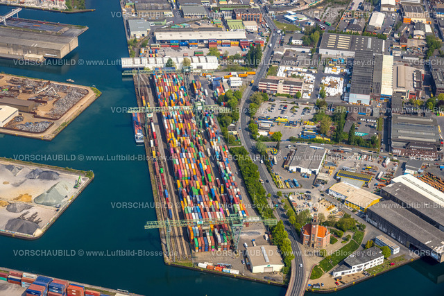 Dortmund220500807DortmunderHafen | Luftbild vom Dortmunder Hafen mit Speicherstraße und Kanalstraße, e-port-dortmund, Dortmund-Ems-Kanal, Containerhafen,  Hafen, Dortmund, Ruhrgebiet, Nordrhein-Westfalen, Deutschland 