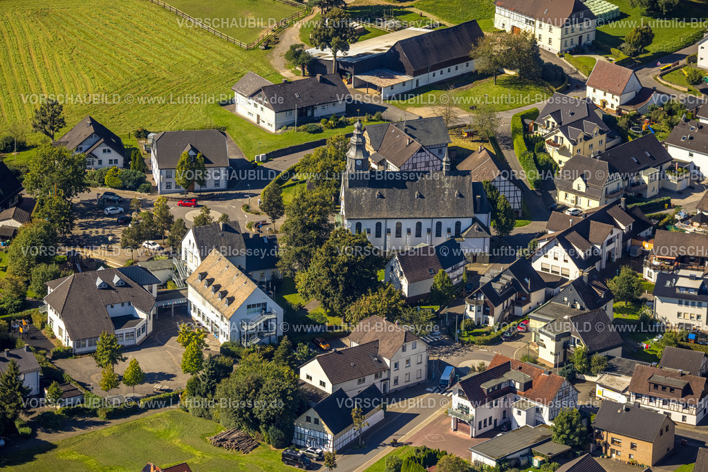 Attendorn230908786 | Luftbild, Kirche St. Margaretha, Ennest, Attendorn, Sauerland, Nordrhein-Westfalen, Deutschland