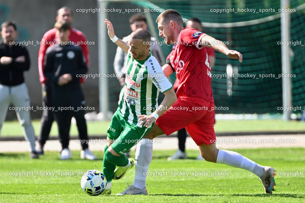 SV Donau Klagenfurt vs. SAK | #17 Dejan Lazarevic SV Donau,  #22 Leo Ejup SAK, SV Donau Klagenfurt vs. SAK, SV Donau Klagenfurt vs. SAK am 11.04.2026 in Klagenfurt (Sportplat Donau ), Austria, (Photo by Bernd Stefan)