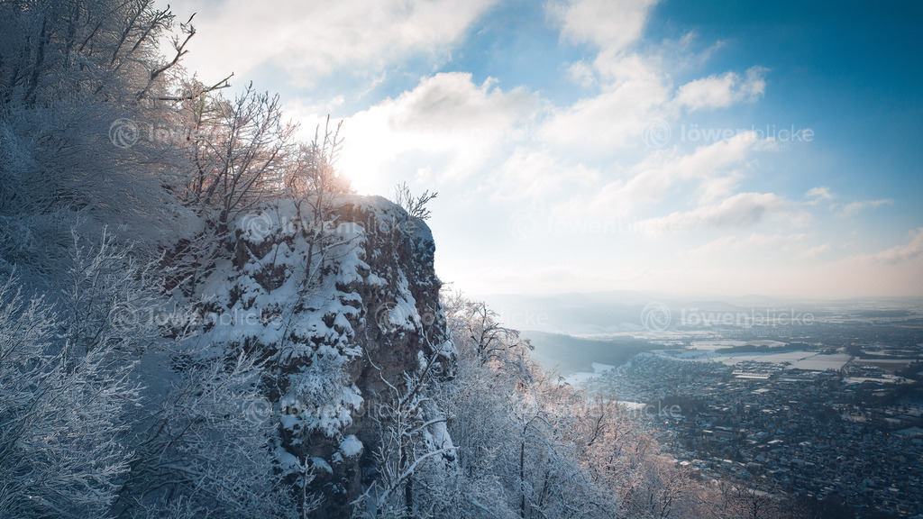 Messelstein über Donzdorf im Winter | löwenblicke | shop