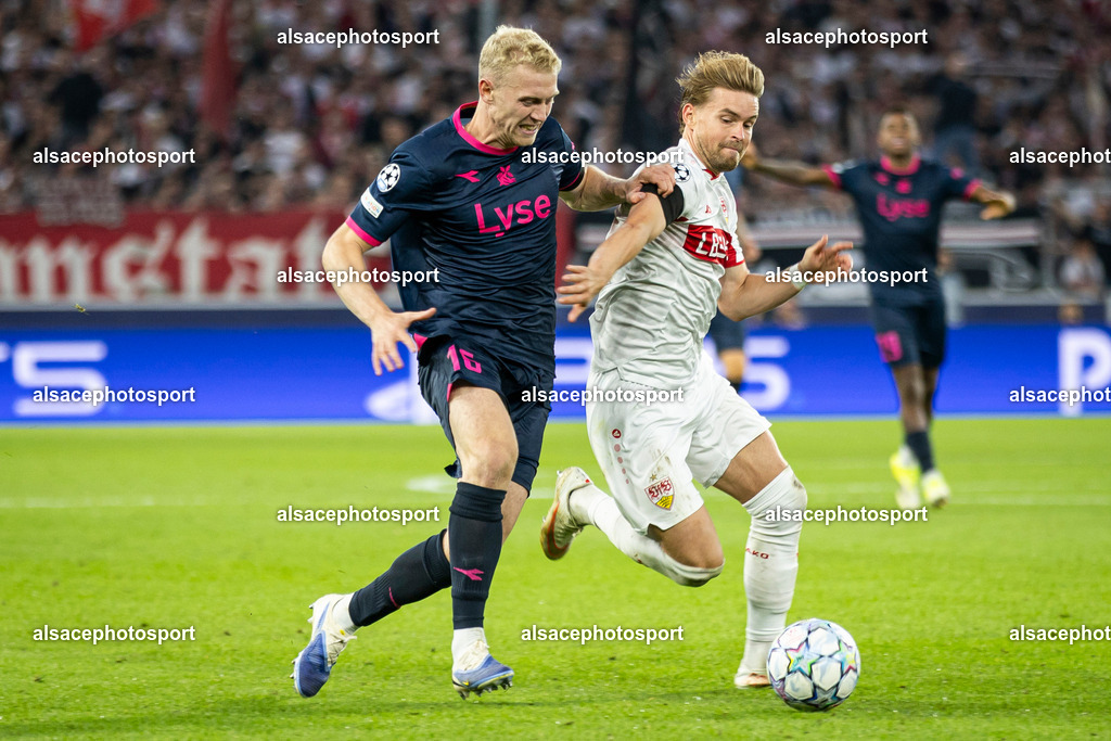 _B7A5181 | STUTTGART, GERMANY - SEPTEMBER 09: Henrik Bjordal during the UEFA Champions League 2026/27 League Phase MD1 match between VfB Stuttgart and Viking FK at Stuttgart Arena on September 09, 2026 in Stuttgart, Germany. - Realisiert mit Pictrs.com