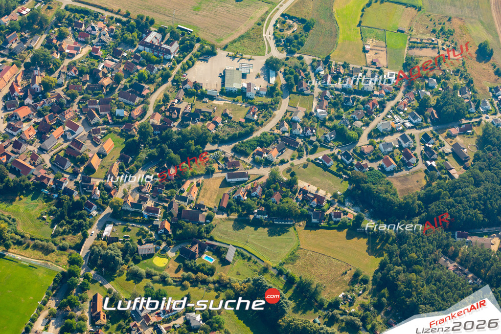 Das Luftbild zeigt : Petersgmünd Georgensgmünd - Die Luftaufnahme wurde 2024 vom UL-Flugzeug aus erstellt ( keine Drohne ) - Hochauflösende Luftaufnahme - Für grossformatige Ausdrucke geeignet. Die Geschenkidee !Mit Lizenz und Bildrechte bestellbar
