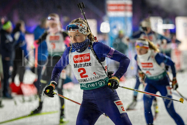 bett1.de WTC Biathlon auf Schalke, 28.12.2025 | Carlotta Nößler (Team Deutschland) bei der World Team Challenge (bett1.de WTC Biathlon auf Schalke) am 28.12.2025 in der Veltins-Arena in Gelsenkirchen (Deutschland). 
