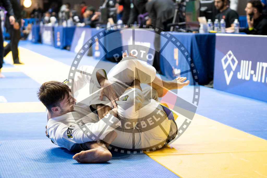 20240123PBB00449 | Fighters compete during the second day of the IBJJF European Championship in Paris, France, on January 23, 2024.