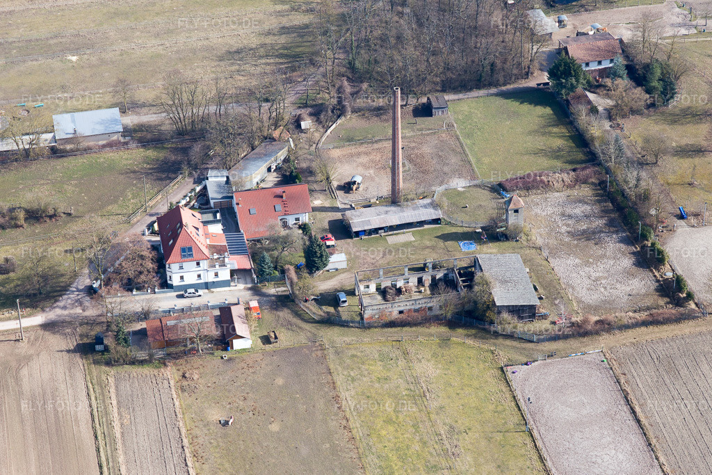 Luftbild: Heim des Vereins MRC-Harthausen in Harthausen im Bundesland Rheinland-Pfalz in Deutschland. Foto: IMG_097118.jpg vom 25.02.2017 durch Werner Riehm/FLY-FOTO.de