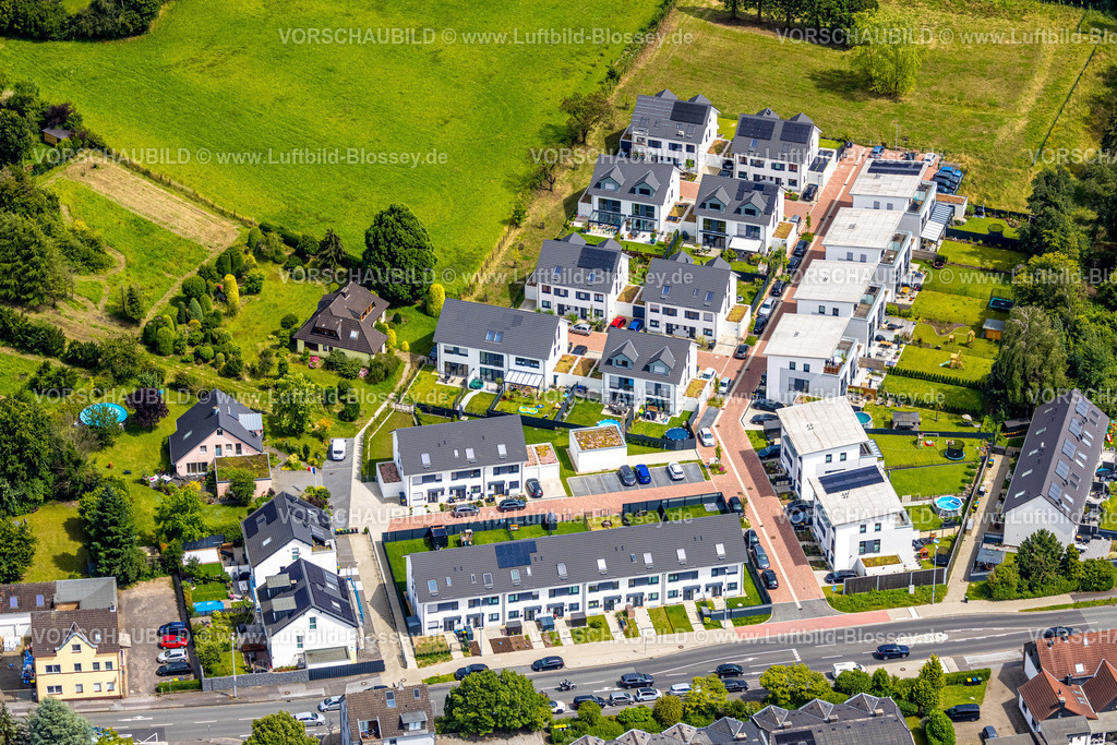 Muelheim240703368 | Luftbild, Neubau Wohnsiedlung Hermann-Josef-Hüßelbeck-Straße Ecke Kölner Straße, ehemaliges Rumbaum Gelände, Saarn - Süd, Mülheim an der Ruhr, Ruhrgebiet, Nordrhein-Westfalen, Deutschland