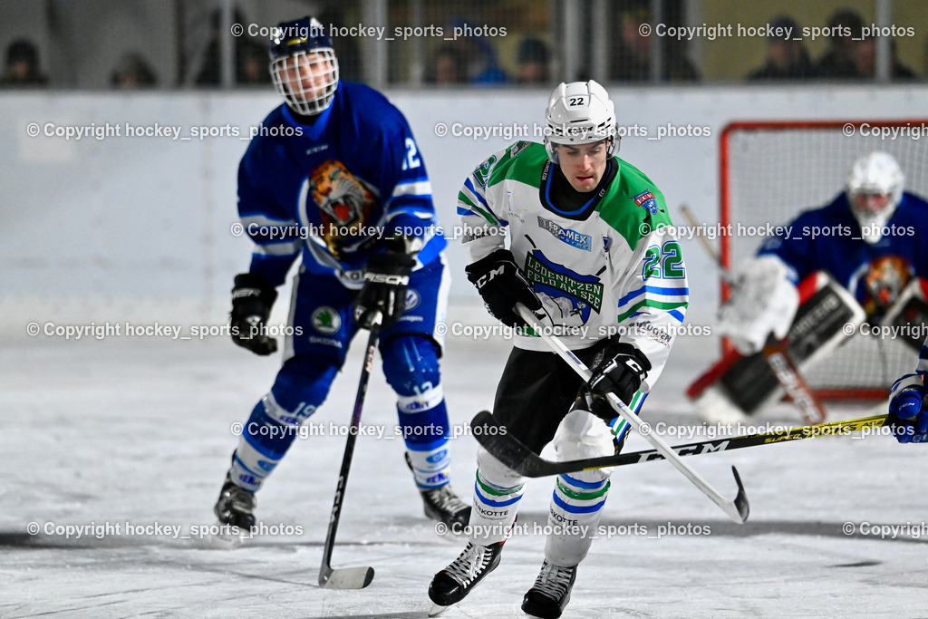 EC Tigers Paternion vs. EC Feld am See Ledenitzen | #22 Moser Tobias Feld am See Ledenitzen, EC Tigers Paternion vs. EC Feld am See Ledenitzen, EC Tigers Paternion vs. EC Feld am See Ledenitzen am 19.01.2025 in Villach (Eisplatz Paternion), Austria, (Photo by Bernd Stefan)
