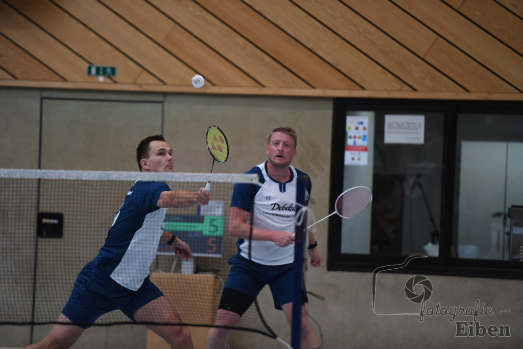 Badminton TV Metjendorf | Herren Doppel, Frank Juchim und Tim Struckenschneider; Badminton TV Metjendorf am 26.10.2025 in Metjendorf (Sporthalle Auf dem Kamp); Photo: Philip Eiben 2025 - Realisiert mit Pictrs.com