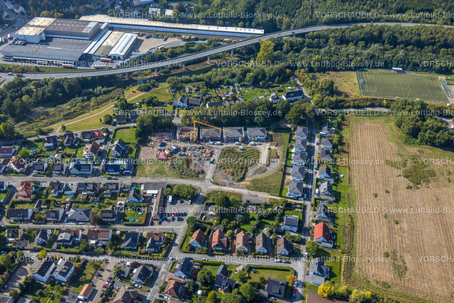 Menden220901470 | Luftbild, Baustelle Neubaugebiet Otto-Weingarten-Straße, Lendringsen, Menden, Ruhrgebiet, Nordrhein-Westfalen, Deutschland