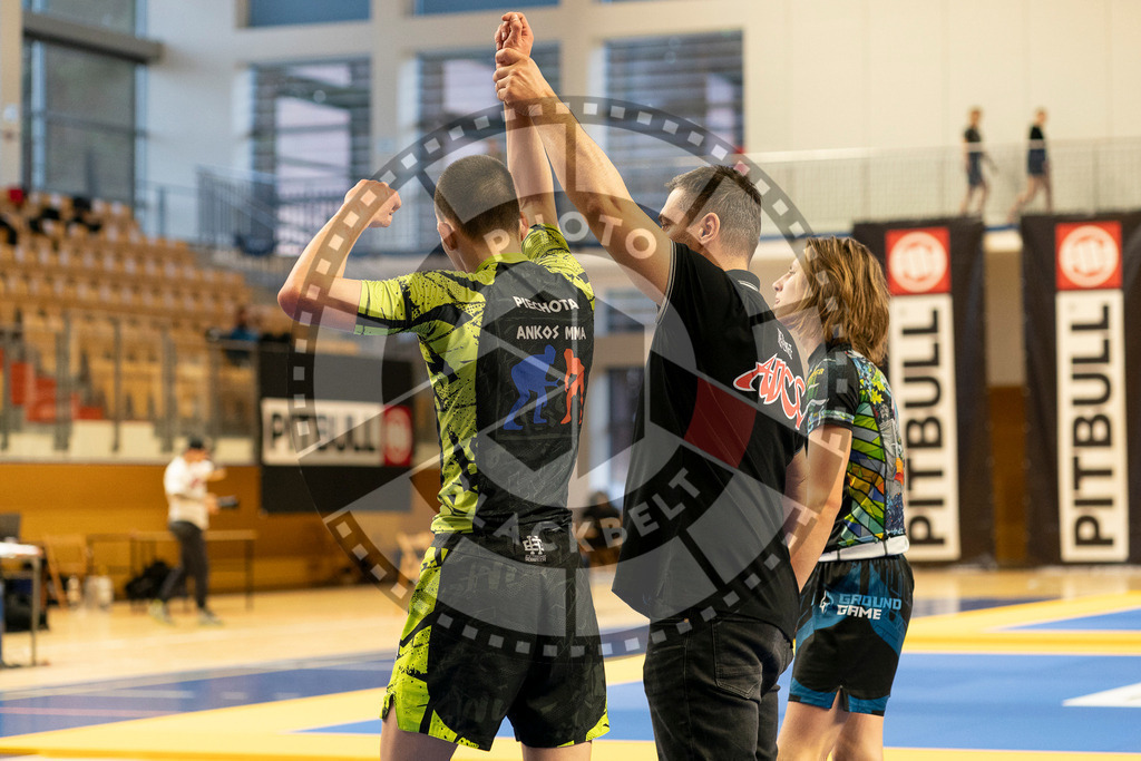 20240316PBB2517 | Athletes compete during the ADCC Eastern European Open grappling Competition in Poznan, Poland, on March 16, 2024.