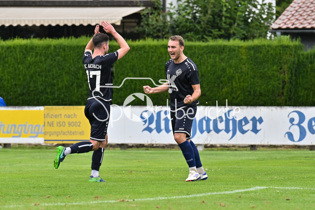 BC Aichach - FC Affing | Jubel nach 2-1 durch BC Aichach #19