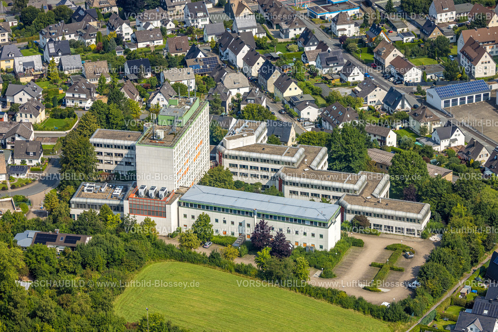 Meschede250807301 | Luftbild, Deutsche Telekom Gelände, Meschede-Stadt, Meschede, Sauerland, Nordrhein-Westfalen, Deutschland