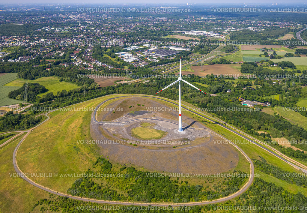 Gladbeck220501498 | Luftbild, Windrad auf der Mottbruchhalde im NSG Natroper Feld, Brauck, Gladbeck, Ruhrgebiet, Nordrhein-Westfalen, Deutschland