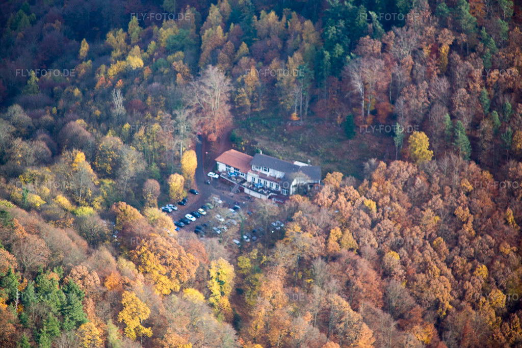 Luftbild: Barbarossa im Ortsteil Bindersbach in Annweiler im Bundesland Rheinland-Pfalz in Deutschland. Foto: IMG_085132.jpg vom 08.11.2015 durch Werner Riehm/FLY-FOTO.de