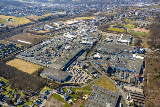 Arnsberg250305503 | Luftbild, Gewerbegebiet Westring an der Autobahn A46, Bruchhausen, Arnsberg, Sauerland, Nordrhein-Westfalen, Deutschland