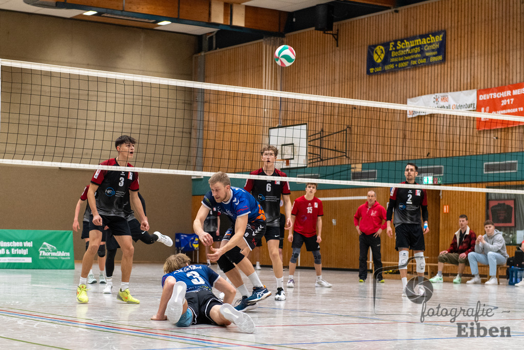 Oldenburger TB-VSG Ammerland | Volleyball Regionalliga; Oldenburger TB-VSG Ammerland am 24.01.2026 in Oldenburg (Sporthalle Haarenesch), Photo: Philip Eiben 2026 - Realisiert mit Pictrs.com