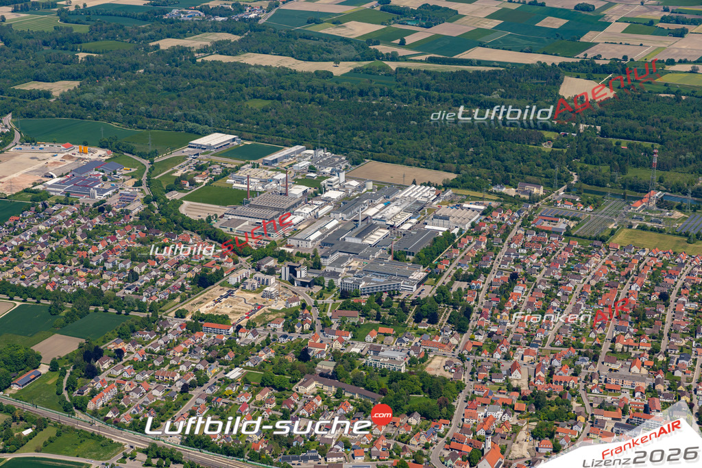 Das Luftbild der Stadt Meitingen wurde 2021 vom Flugzeug heraus erstellt (keine Drohne) Aufnahmehöhe ca.450 Meter- hohe Bildauflösung und Druck-Qualität garantiert!