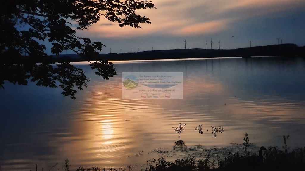 Sonnenuntergang am Förmitzspeicher | Impressionen rund um Hochfranken - Frankenwald - Fichtelgebirge - Realisiert mit Pictrs.com