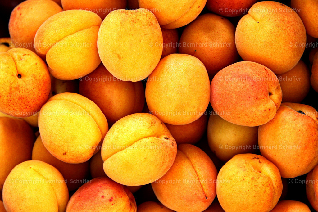 Aprikosen im Stapel | Aprikosen liegen auf einem Stapel. - Realisiert mit Pictrs.com