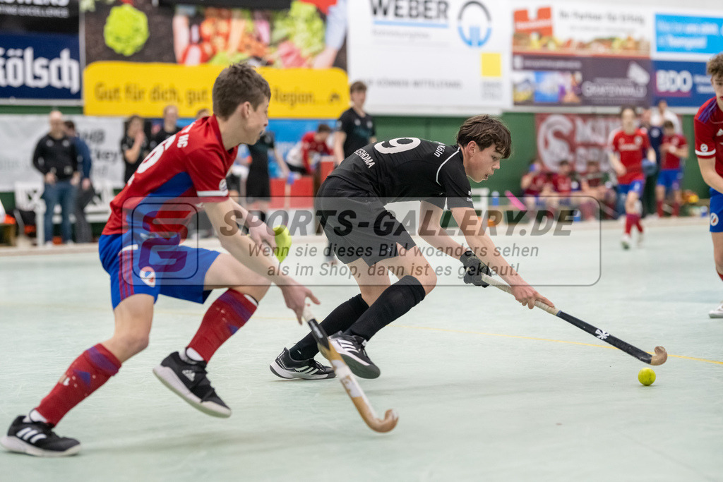 SFE_20230304_0018 | Deutsche Meisterschaft Männliche U16 Halle 2023 am 04.03.2023 in Köln (KTHC Stadion Rot-Weiss Köln Tennis and Hockey Club), Photo: Stephan Fehrmann 2022 (Sports-Gallery)