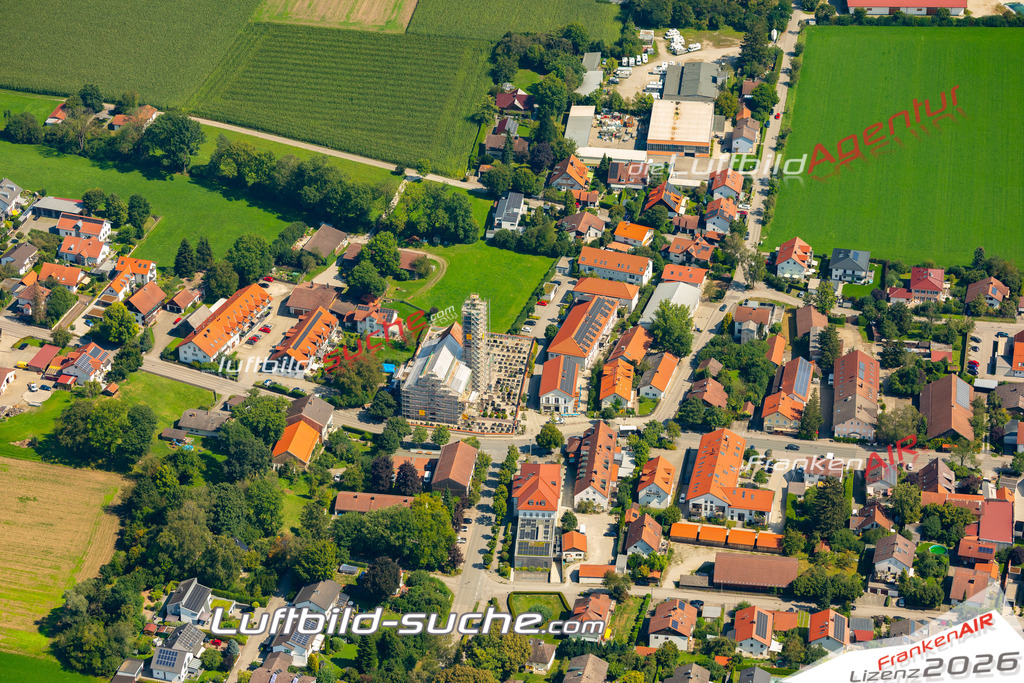Das Luftbild zeigt :  Anzing - Die Luftaufnahme wurde 2024 vom UL-Flugzeug aus erstellt ( keine Drohne ) - Hochauflösende Luftaufnahme - Für grossformatige Ausdrucke geeignet. Die Geschenkidee !Mit Lizenz und Bildrechte bestellbar