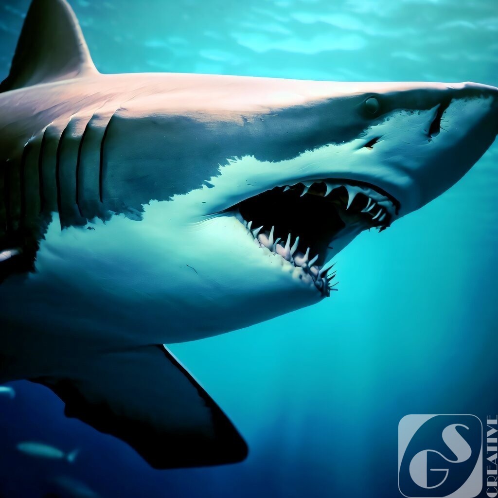 White shark | Fotogeschenke aller Art, kostenlose Games und die schönsten KI-Bilder in 4K Qualität. Egal ob als Download, Leinwand, Kalender usw... Jetzt günstig bestellen!
 - Realisiert mit Pictrs.com