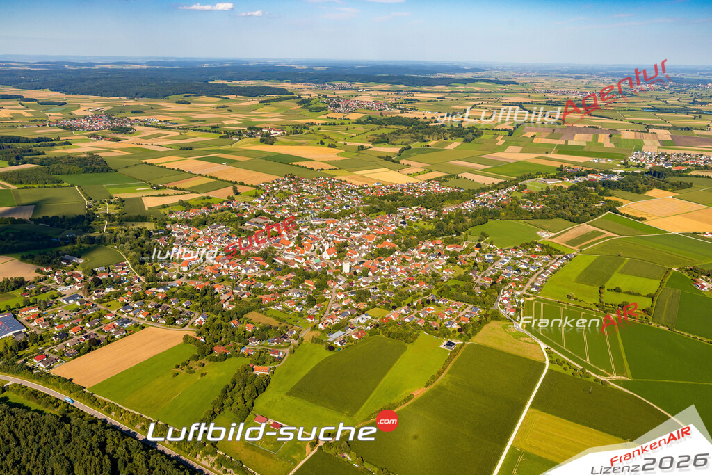 Luftaufnahme von  Wittislingen - Die Luftaufnahme wurde 2025 vom UL-Flugzeug heraus erstellt ( keine Drohne ) - Hochauflösende Luftaufnahme - für professionelle Ausdrucke geeignet. Die Geschenkidee !Mit Lizenz und Bildrechte bestellbar