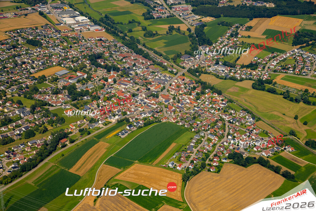 Das Luftbild zeigt :  Dasing - Die Luftaufnahme wurde 2024 vom UL-Flugzeug aus erstellt ( keine Drohne ) - Hochauflösende Luftaufnahme - Für grossformatige Ausdrucke geeignet. Die Geschenkidee !Mit Lizenz und Bildrechte bestellbar