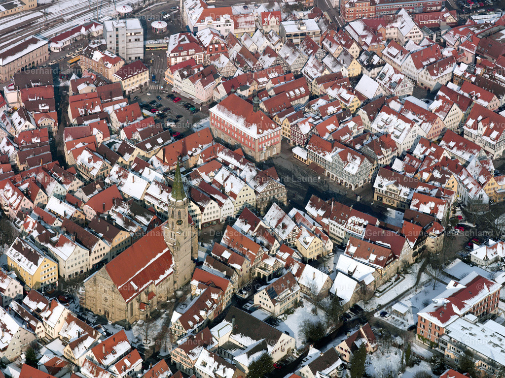 2506014 | Altstadt Schorndorf, Winteraufnahme