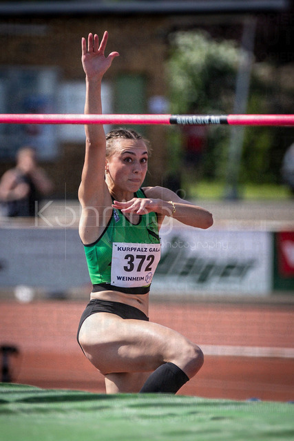 B&amp;S Kurpfalz Gala; Weinheim, 23.05.2026 | WEINHEIM, GERMANY - MAY 24: Joana Herrmann (GER/SV Teuto Riesenbeck) during the B&amp;S Kurpfalz Gala am 23.05.2026 at the  Sepp-Herberger-Stadium in Weinheim (Baden-Wuerttemberg / Germany).