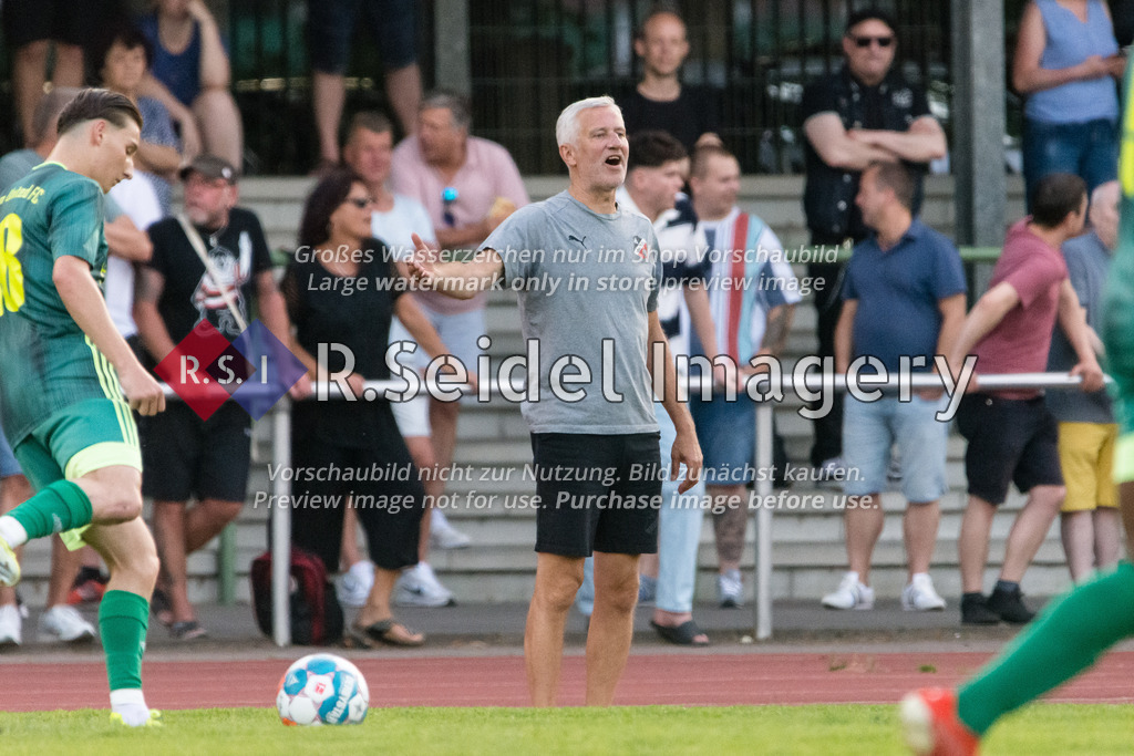 Fußball, Saison 2022/23, Oberliga Hamburg, Hamm United - Altona 93, Hammer-Park-Stadion (Hamburg), 12.08.2022, 3. Spieltag | Andreas Bergmann (Altona, Cheftrainer)