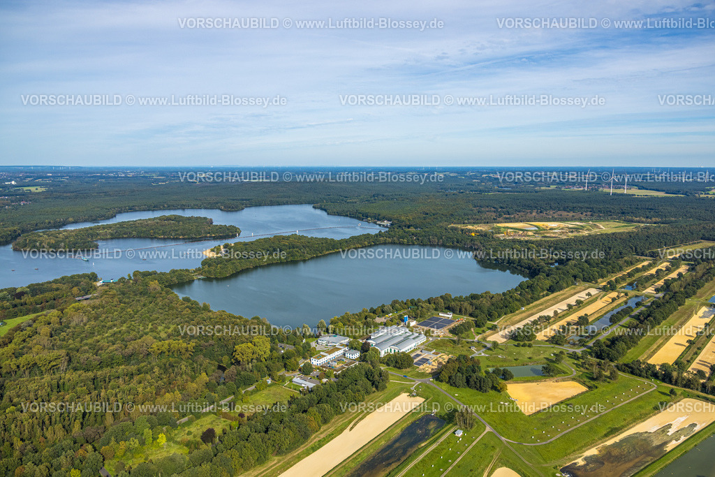 Haltern230905834 | Luftbild, Wasserwerk Haltern am Halterner Stausee, Haltern-Stadt, Haltern am See, Ruhrgebiet Münsterland, Nordrhein-Westfalen, Deutschland
