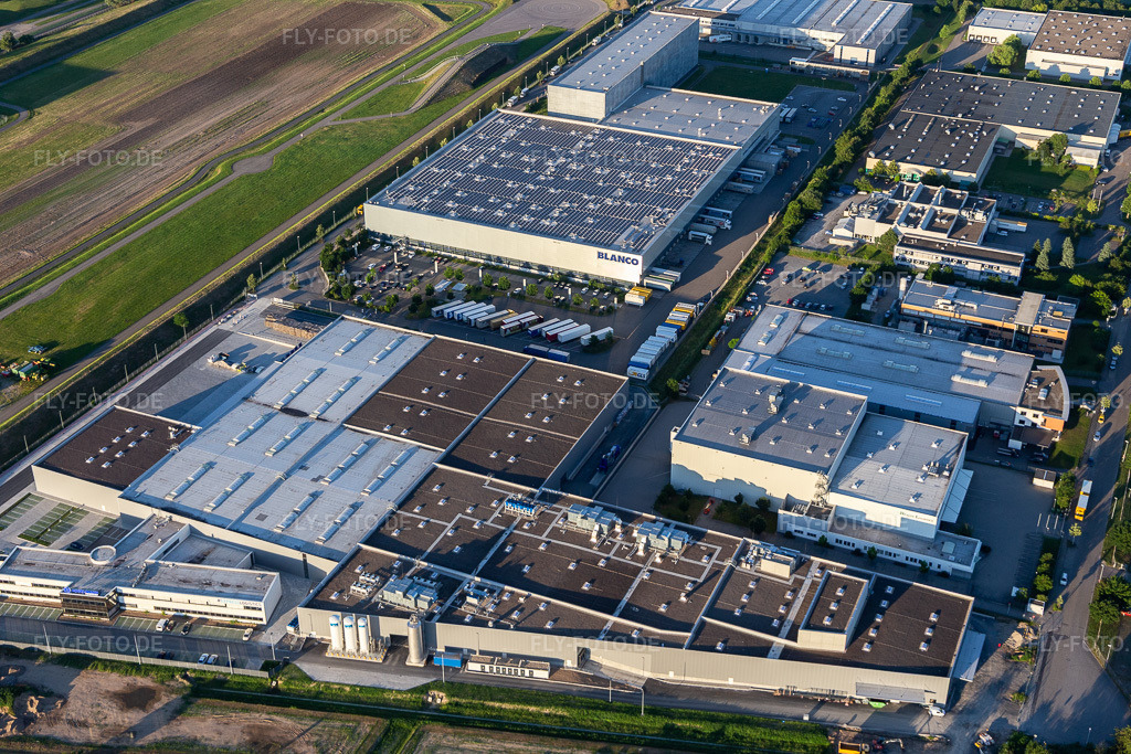 Luftbild: Blanco Logistic in Bruchsal im Bundesland Baden-Württemberg in Deutschland. Foto: IMG_115266.jpg vom 13.06.2019 durch Werner Riehm/FLY-FOTO.de